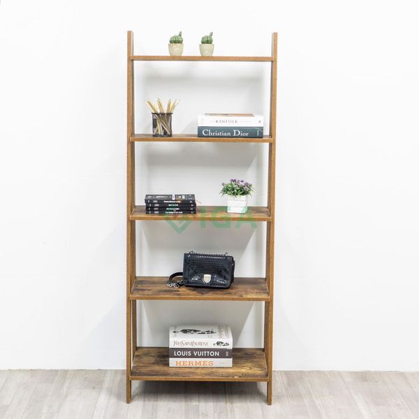 Kệ Sách Đa Năng Athena 5F Màu Gỗ Cháy - Nội Thất IGA - GP114.08