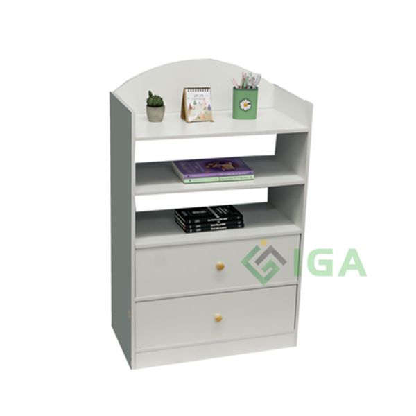 [Giảm giá 60%] Tủ Sách Nhỏ Gọn, Tiện Dụng Dành Cho Bé T WHITE - Nội Thất IGA - GP145