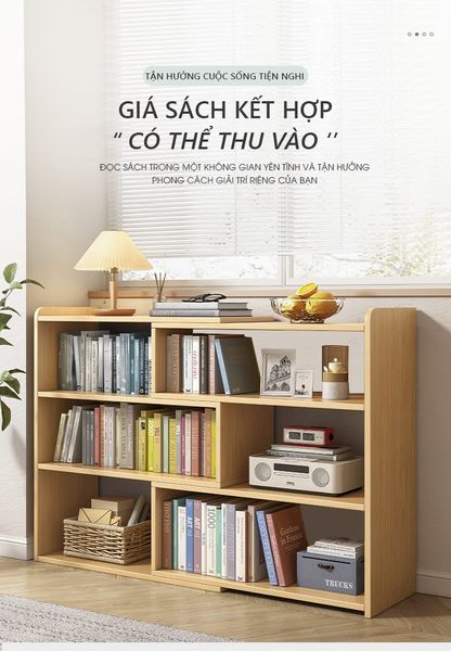 Kệ Sách Linh Hoạt Mở Rộng, Thu Gọn Kích Thước - Nội Thất IGA - GP209