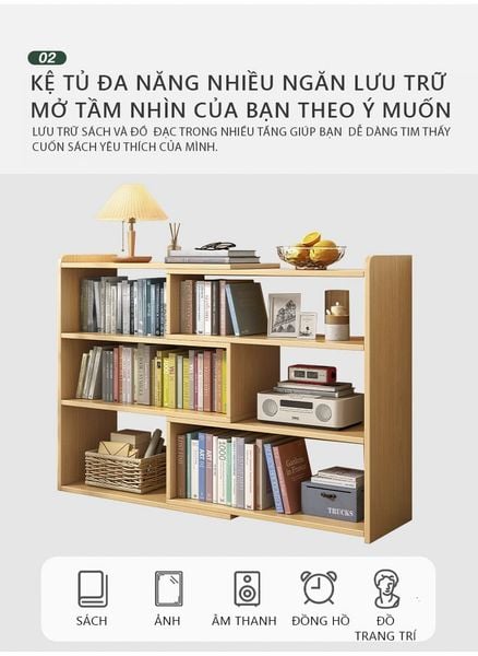 Kệ Sách Linh Hoạt Mở Rộng, Thu Gọn Kích Thước - Nội Thất IGA - GP209