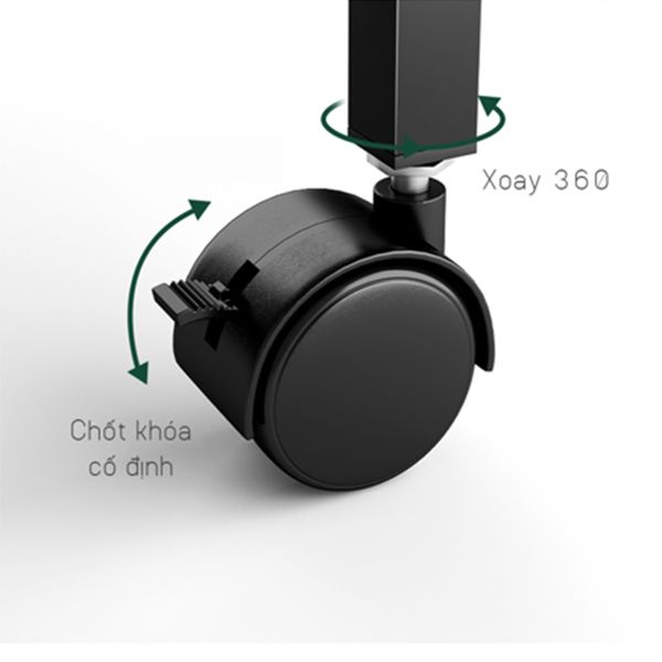 Kệ Sách Gỗ Ngăn Chéo Tích Hợp Bánh Xe Chắc Chắn - Nội Thất IGA - GP189