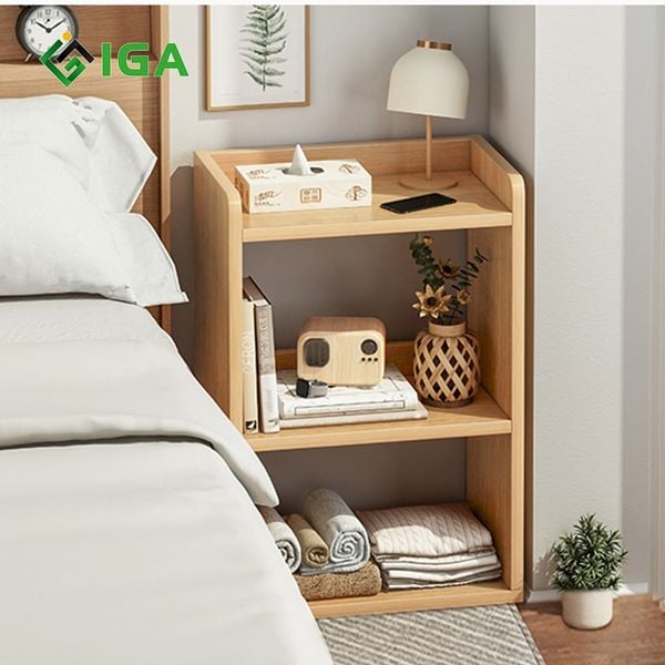 Kệ Gỗ Đầu Giường 3 Tầng Nhỏ Gọn TABU - Nội Thất IGA - GP156