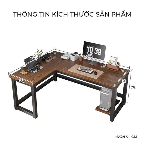 Bàn Làm Việc Chữ L - Nội Thất IGA - GM126
