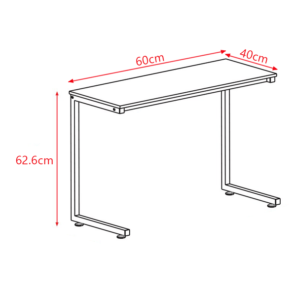 Bàn Làm Việc Khung Đen/Trằng Vân Gỗ - GM209