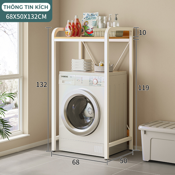 Kệ Máy Giặt Chân Sắt Một Tầng Chống Gỉ - Nội Thất IGA - GM115