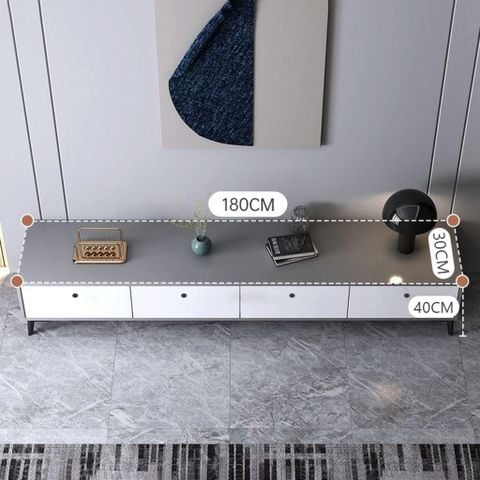 Kệ Tivi Phòng Khách Màu Ghi Xám Với Khả Năng Lưu Trữ Lớn - Nội Thất IGA - GP288