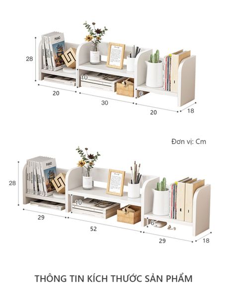 Kệ Sách Để Bàn Bo Tròn Tinh Tế - Nội Thất IGA - GP261