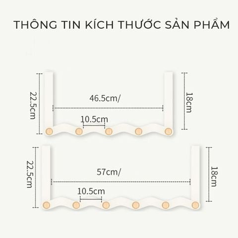Móc treo quần áo lượn sóng - GM179
