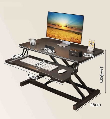 Bàn làm việc nâng hạ 2 tầng - GN72