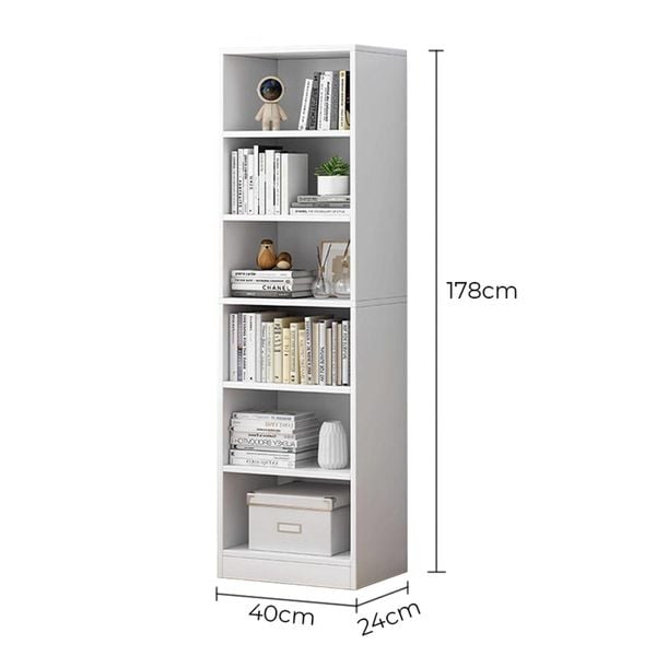 Kệ sách đa năng full trắng/full gỗ - GP397
