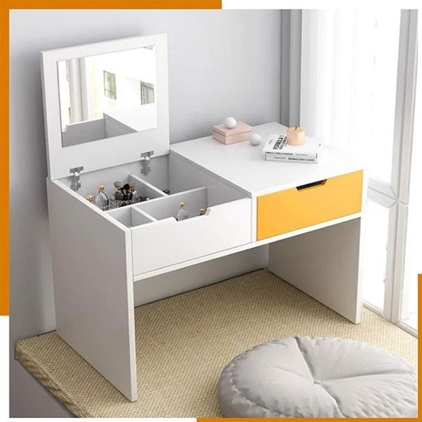 Bàn Trang Điểm Ngồi Bệt 2 Ngăn Hộc Tủ Tiện Ích Để Đựng Đồ Trang Điểm - GP69