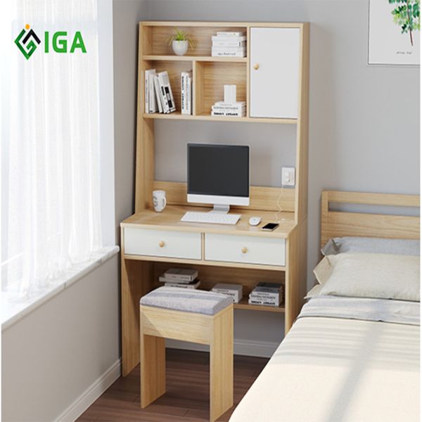 Ghế Gỗ Trang Điểm Bọc Vải Dày Dặn Gọn Nhẹ - Nội Thất IGA - GP138