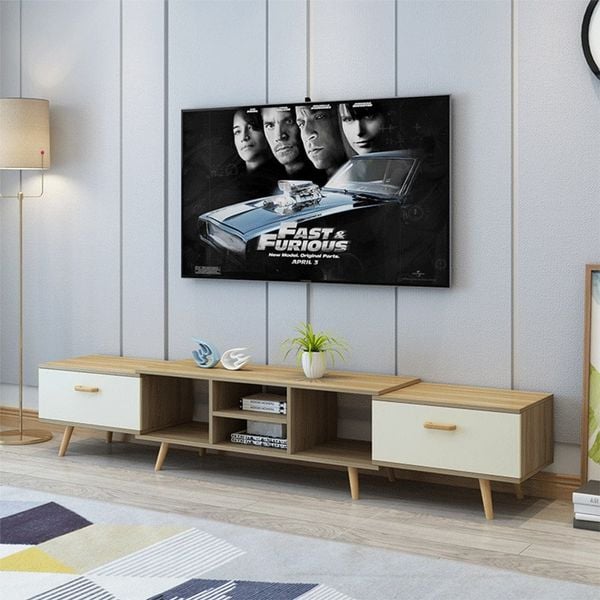 [Giảm giá 60%] Kệ Tivi Để Sàn Gỗ Bền Chắc Kèm Ngăn Kéo Tiện Dụng, Dễ Dàng Thu Gọn - Nội Thất IGA - GP83