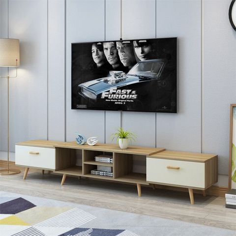 [Giảm giá 60%] Kệ Tivi Để Sàn Gỗ Bền Chắc Kèm Ngăn Kéo Tiện Dụng, Dễ Dàng Thu Gọn - Nội Thất IGA - GP83