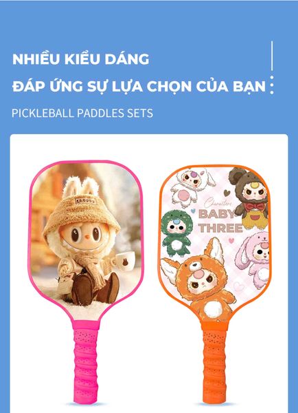 Vợt pickleball hoạt hình cho trẻ em - PK08