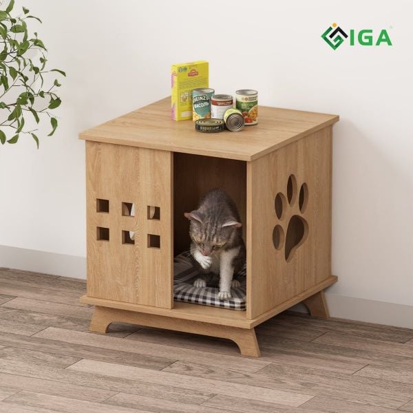 Nhà Cho Chó Mèo Thiết Kế Nhỏ Nhắn, Tiện Dụng P01 - IGA - GP206