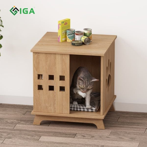 Nhà Cho Chó Mèo Thiết Kế Nhỏ Nhắn, Tiện Dụng P01 - IGA - GP206