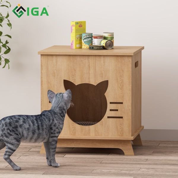 Nhà Cho Thú Cưng Họa Tiết Hình Mèo Dễ Thương, Tiện Di Chuyển P02 - IGA - GP203