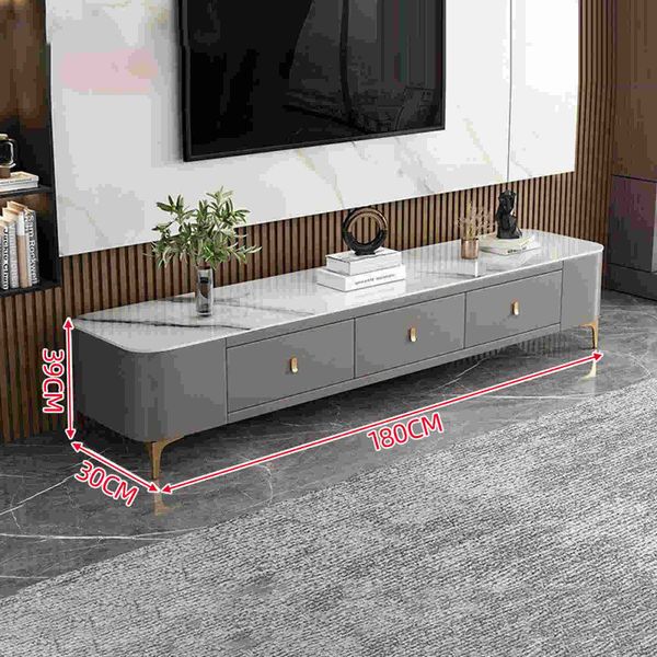 Combo bàn trà + kệ tivi TC vân đá - GM168