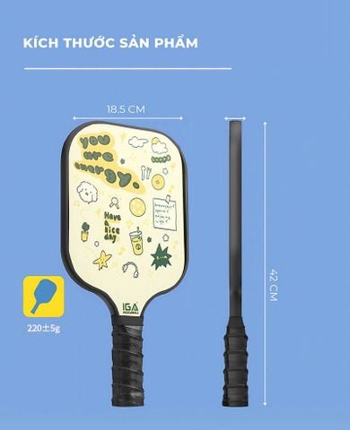 Vợt Pickleball họa tiết dễ thương - Nội thất IGA - PK01.6