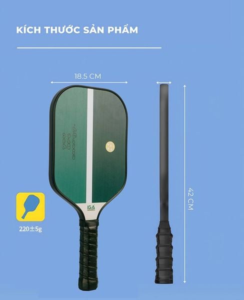 Vợt Pickleball xanh rêu - Nội thất IGA - PK01.7