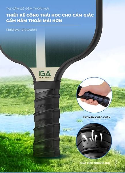 Vợt Pickleball xanh rêu - Nội thất IGA - PK01.7