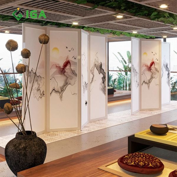 Bình Phong Họa Tiết Phong Thủy - Nội Thất IGA - BP.IN 05
