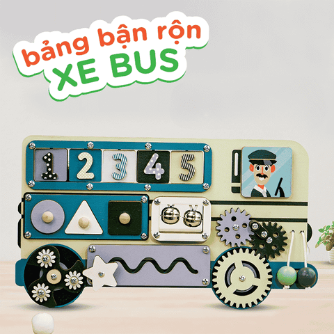 Bộ Đồ Chơi Xe Bus Thông Minh Dành Cho Bé - Nội Thất IGA - Toy02