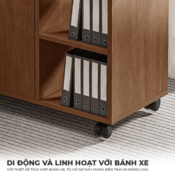 Tủ hồ sơ đa năng, có 4 hộc tủ - Nội thất IGA - GP369