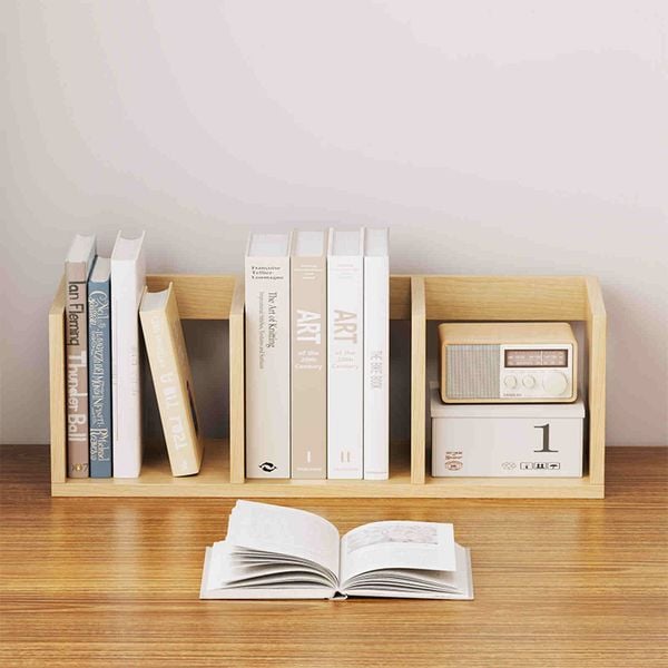 Kệ sách để bàn vân gỗ - GA11