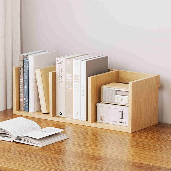 Kệ sách để bàn vân gỗ - GA11