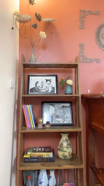 Kệ Sách Đa Năng Athena 5F Màu Gỗ Cháy - Nội Thất IGA - GP114.08