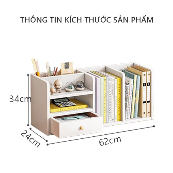 Kệ Sách Để Bàn Có Ngăn Tủ IGA - GP176