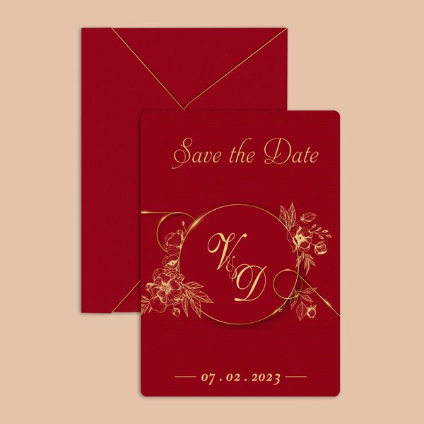  Thiệp cưới MESIO - Thiệp cưới hoa - Thiết kế thiệp cưới in sẵn The Couple 