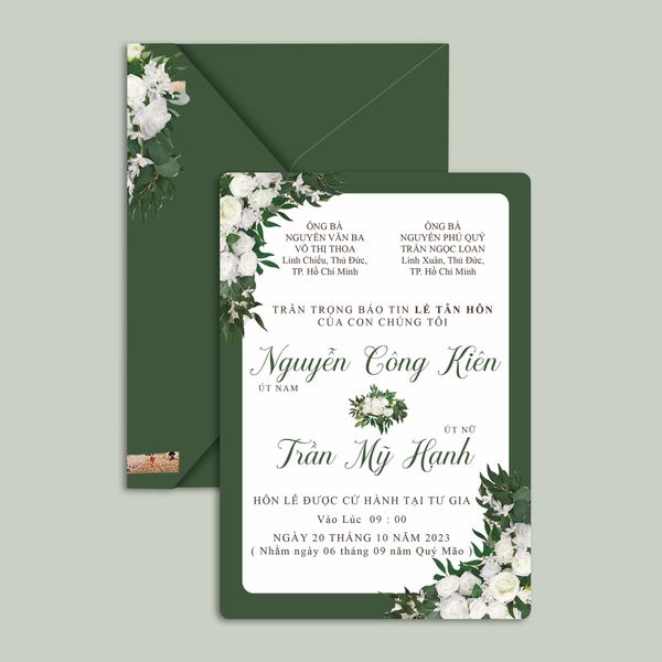  Thiệp cưới HARI - Thiệp cưới Hiện Đại - Thiết kế thiệp cưới in sẵn The Couple 