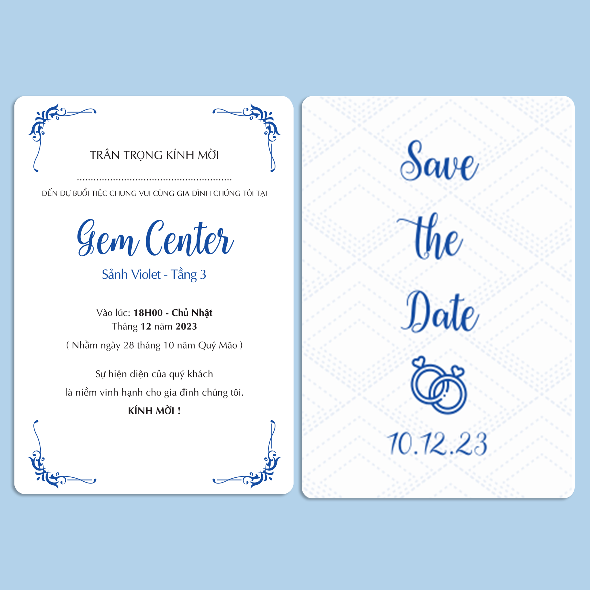  Thiệp cưới VACICA - Thiệp cưới hiện đại - Thiết kế thiệp cưới in sẵn The Couple 