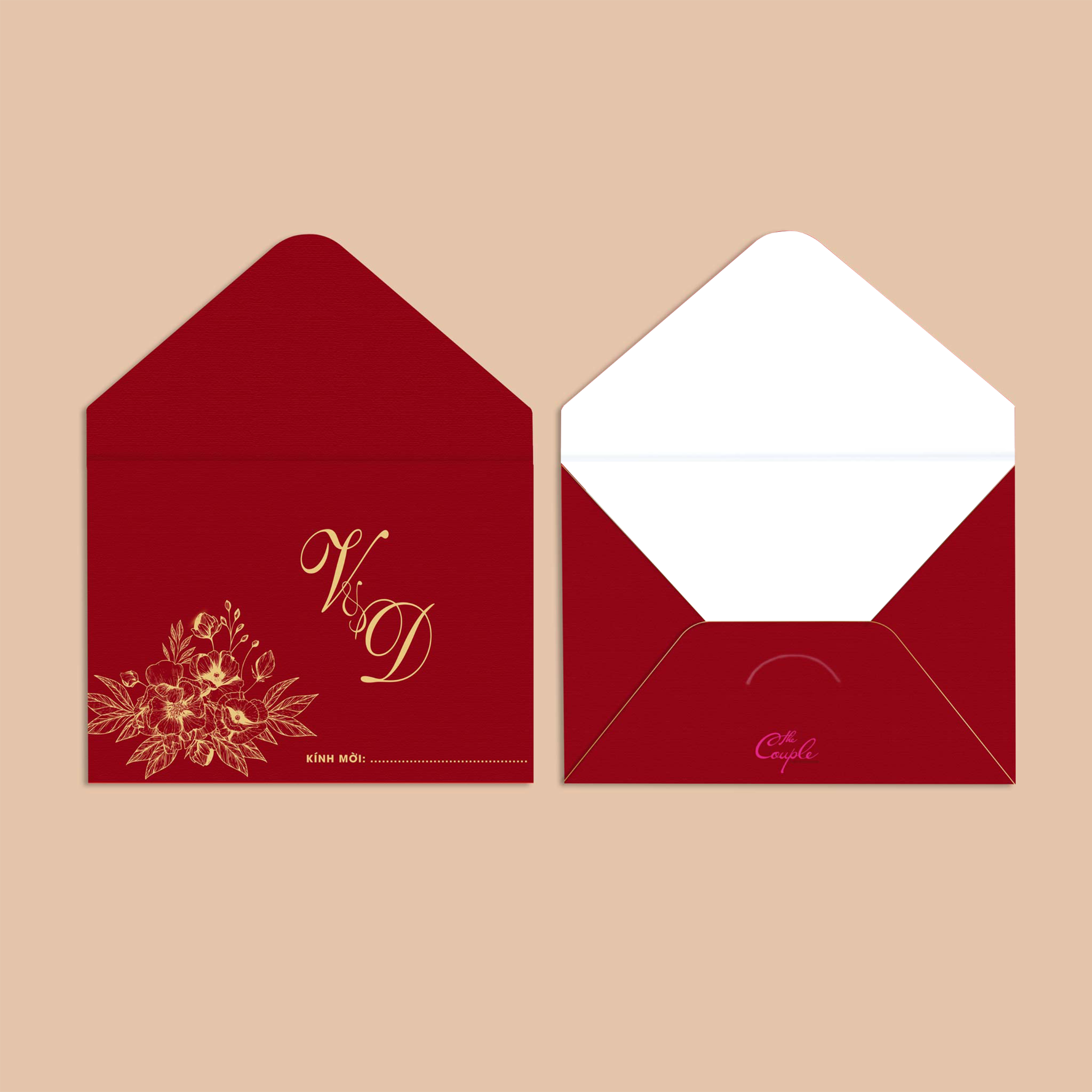  Thiệp cưới MESIO - Thiệp cưới hoa - Thiết kế thiệp cưới in sẵn The Couple 