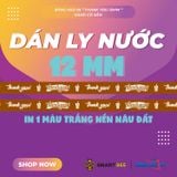  Băng Keo In Thank You [12MMx72M] Màu Nền Nâu Đất & Chữ Trắng Sữa 12TYxNMCT 