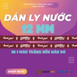  Băng Keo In Thank You [12MMx72M] Màu nền Nâu Đỏ & Chữ Trắng Sữa 12TYxNMCT 