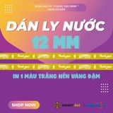  Băng keo in Thank You [12MMx72M] Nền Vàng Đậm & Chữ Trắng Sữa 12TYxNMCT 