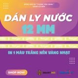  Băng keo in Thank You [12MMx72M] Nền Vàng Nhạt & Chữ Trắng Sữa 12TYxNMCT 