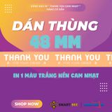  Băng Keo In [48MMx72M] Cam Nhạt & Trắng Sữa - Dành Cho Ngành Thực Phẩm: Sự Hoàn Hảo Trong Mọi Đóng Gói 