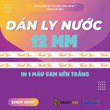  Băng Keo In Thank You [12MMx72M] Cam & Trắng Sữa Dán Ly, Dán Hộp 