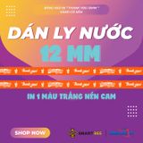  Băng Keo In Thank You [12MMx72M] Nền Cam & Chữ Trắng Sữa 12TYxNMCT 
