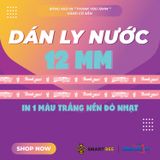  Băng keo in Thank You [12MMx72M] Nền Đỏ Nhạt & Chữ Trắng Sữa 