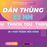  Băng keo in Mẫu in sẵn Thank You [55MMx72M] Hồng-Trắng Sữa: Tạo ấn tượng tươi sáng trong ngành Giáo Dục & Đào Tạo 