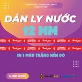  Băng keo in Thank You [12MMx72M] - Nền Đỏ & Chữ Trắng Sữa 