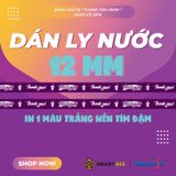  Băng keo in Thank You [12MMx72M] Nền Tím Đậm & Chữ Trắng Sữa 12TYxNMCT 