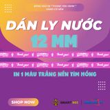 Băng keo in Thank You [12MMx72M] Nền Tím Hồng & Chữ Trắng Sữa 12TYxNMCT 