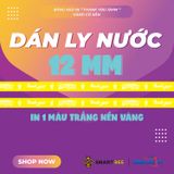  Băng keo in Thank You [12MMx72M] Nền Vàng & Chữ Trắng Sữa 12TYxNMCT 